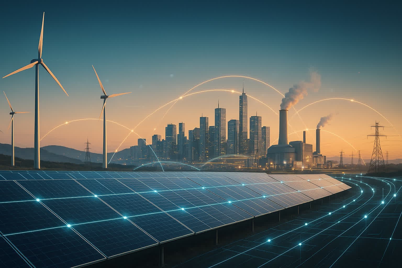 Energy operations dashboard with AI-based monitoring and forecasting